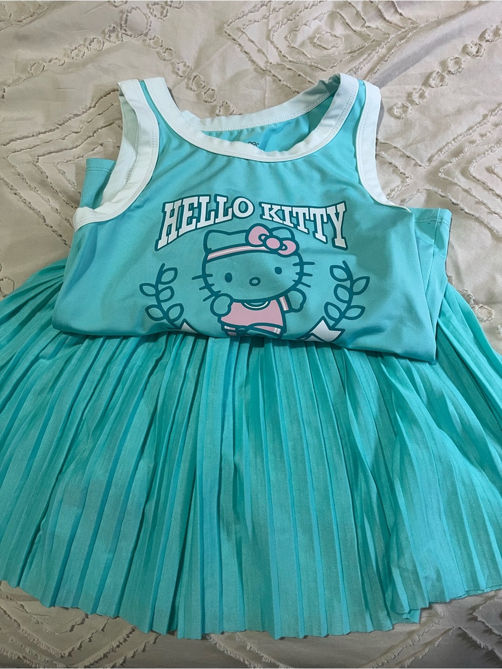 Sanrio Hello Kitty Mint Green Girls' One-Piece Bodysuit